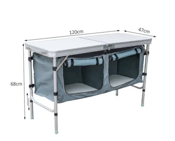 Folding Camping Table Large - with cupboard image 9