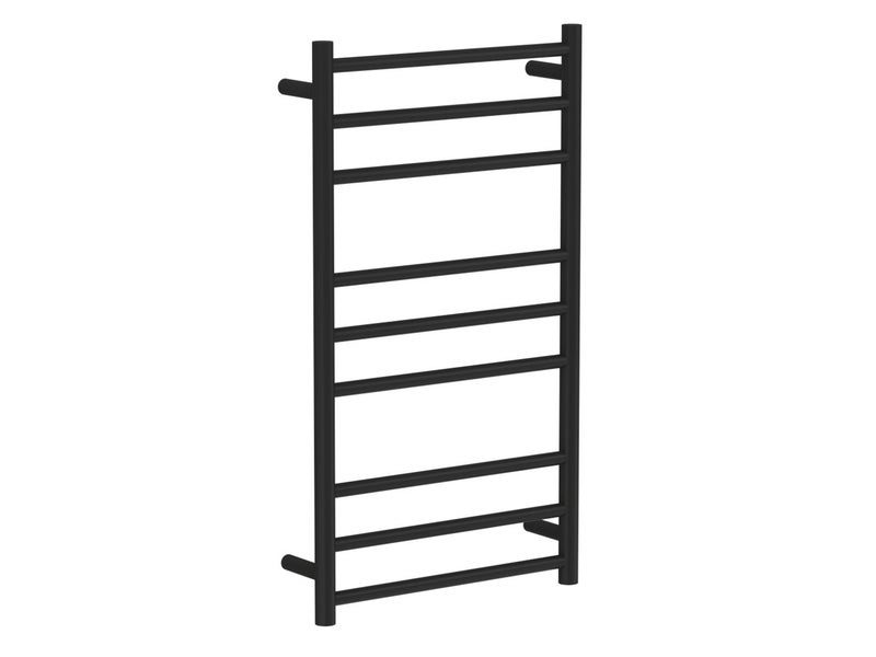 Tube 9 Bar Heated Towel Ladder 900 x 500 Matt Black *Excess Stock* Was $899 Carousel 1