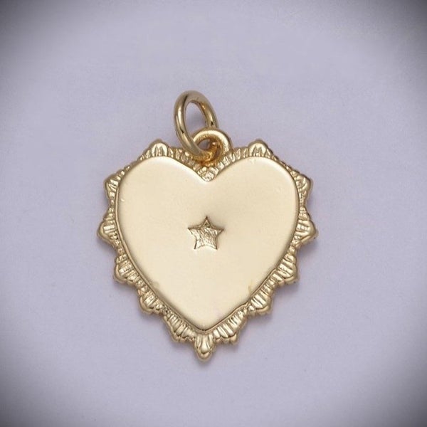 Gold Heart Necklace, Gold Filled Love Heart Necklace Carousel 2