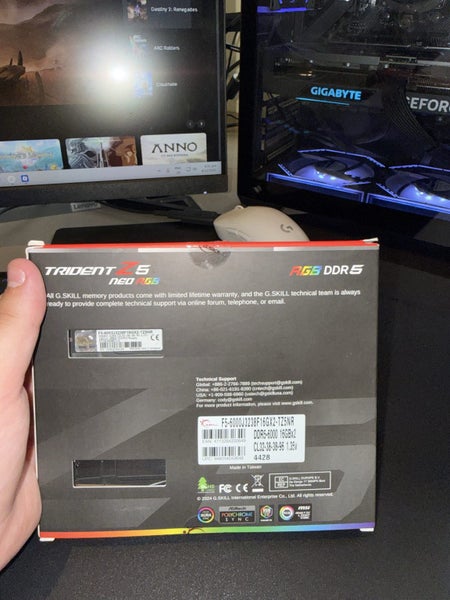 DDR5 RAM 6000mhz 32 GB64662167444739111