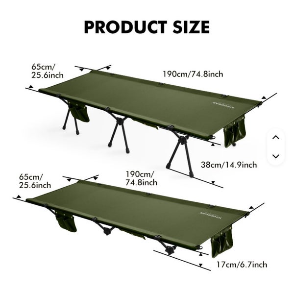 Compact Camping Stretcher Bed Carousel 2