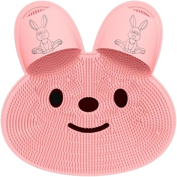 11.8In Shower Foot Scrubber,Foot Scrubber Mat with Non-Slip Suction Cups- C Carousel 1