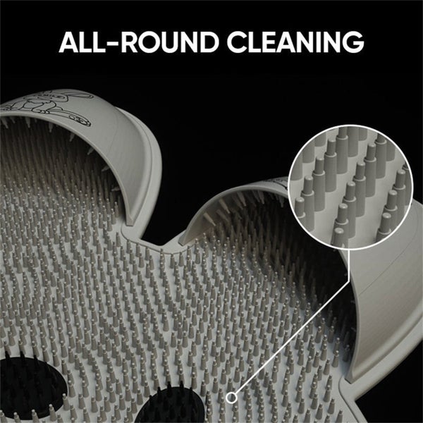 11.8In Shower Foot Scrubber,Foot Scrubber Mat with Non-Slip Suction Cups- C Carousel 8