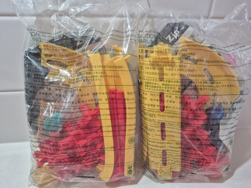 2000 McDonald’s Zip Skaters – Sealed Sets – Ronald + Hamburglar Carousel 2