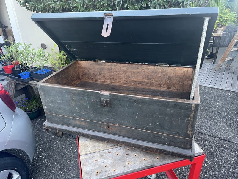 Very old wooden tool boxes x 2 Carousel 1