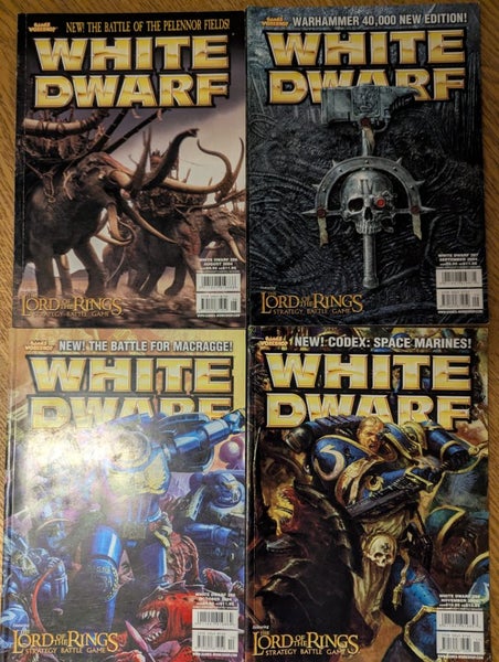 Four White Dwarf magazines 296, 297, 298 and 299 Carousel 1