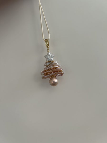 100% Natural Baroque Pearls designed pendant-Chrismas Tree Carousel 2