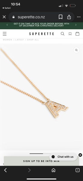 ~ Superette Letter “K” Necklace 9ct RRP $319.00 ~ Carousel 5