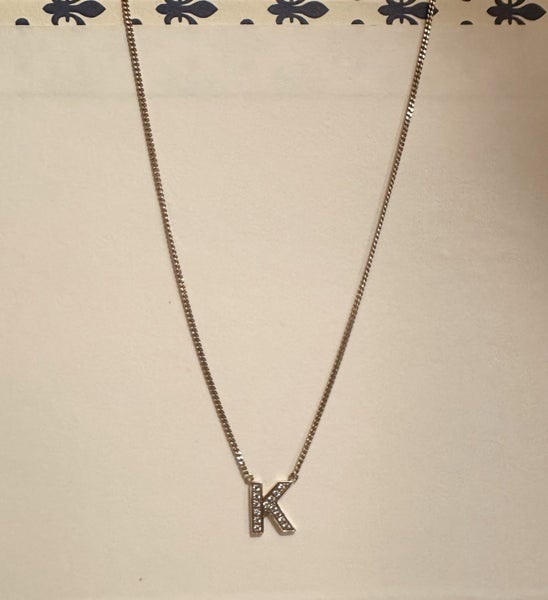 ~ Superette Letter “K” Necklace 9ct RRP $319.00 ~ Carousel 2