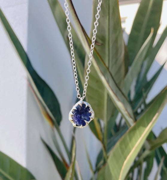 Sodalite & Sterling Silver Pendant (handmade) – **NO RESERVE** Carousel 1