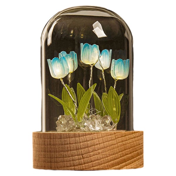 DIY Night Light DIY Tulip Night Light Kit, Arts and Crafts Flower Terrarium Carousel 2