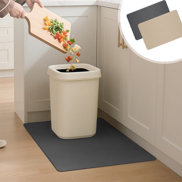 Waterproof Trash Can Mat Non Slip Under Garbage Mat Trash Can Pads Protecti Carousel 1