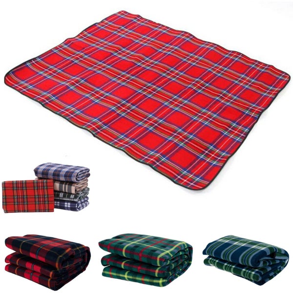 Picnic Rug Mat Blanket Outdoor Camping Waterproof Throw Travel Fleece Plaid -... Carousel 1