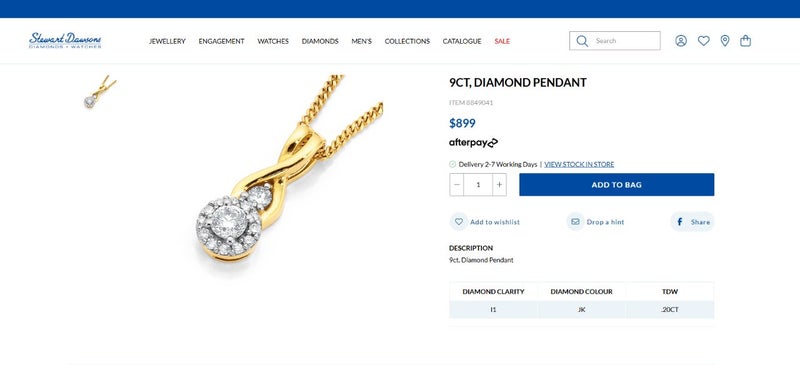 Stunning diamond necklace for xmas Carousel 3