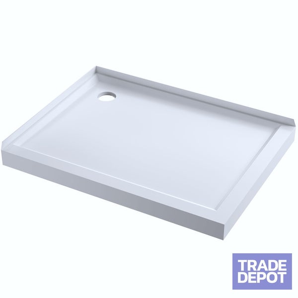 1200mm Rectangle Shower Tray Corner Waste - LHS Carousel 1