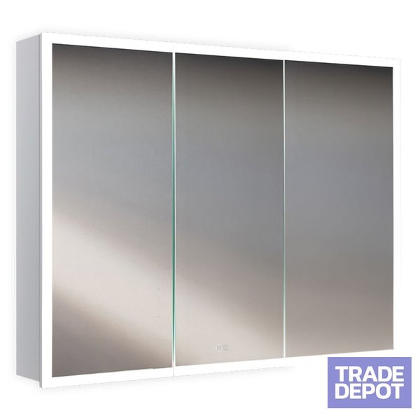 LED Mirror Cabinet 1200mm - White Carousel 1