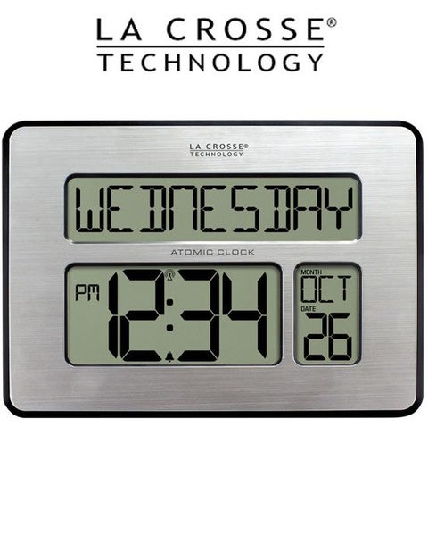 513-1419 La Crosse Digital Wall Clock with Day Display Carousel 1