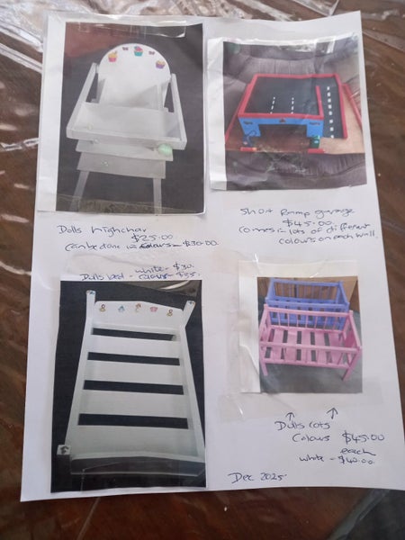 DOLLS STROLLER BRAND NEW, PAINTED, SOLID WOOD Carousel 4