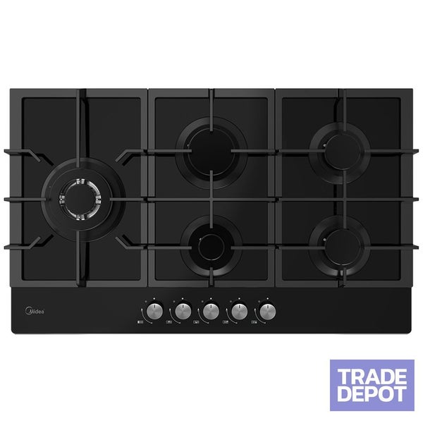 Midea Gas Cooktop 90cm Black Carousel 1
