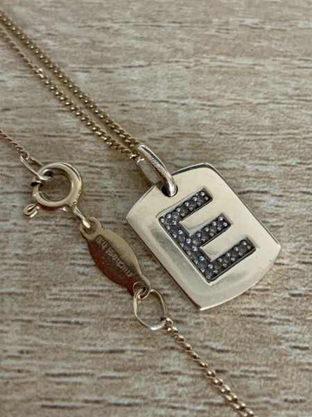 10k MHJ YELLOW GOLD E DIAMOND NECKLACE Carousel 3