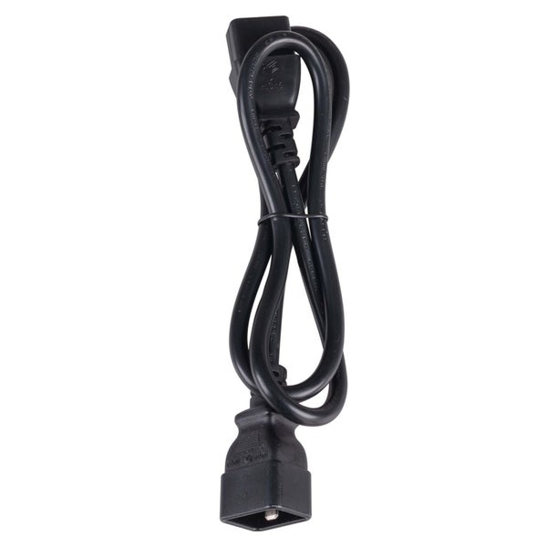 Dynamix C-IEC16A-2 16A IEC C20 to C19 Power Extension Cord - 2m - Black 1.5mm2 Carousel 3