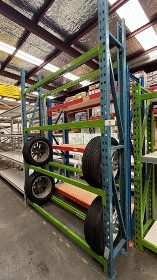 22722 - CNC Tyre Rack 2850H x 2000W x 460D - Used Carousel 1