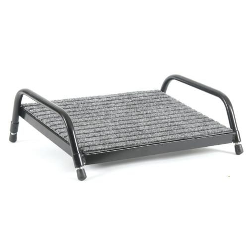 Fluteline Footrest - Black Frame With Grey Carpet - Board Size 450mm x 260mm - Carousel 1