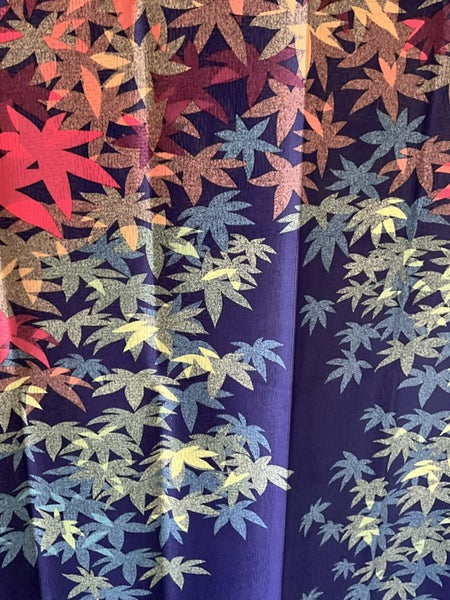 Japanese noren doorway curtain. Privacy/decor. AUTUMN MAPLE LEAVES Carousel 7