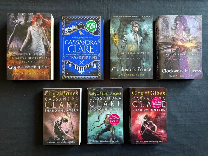 SEVEN CASSANDRA CLARE BOOKS TOGETHER - NEW YORK TIMES BESTSELLING AUTHOR Carousel 1