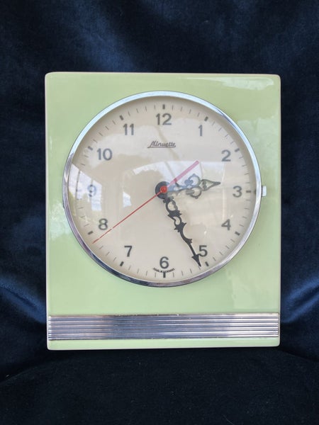 Mid century German ceramic wall clock Minuette Carousel 7