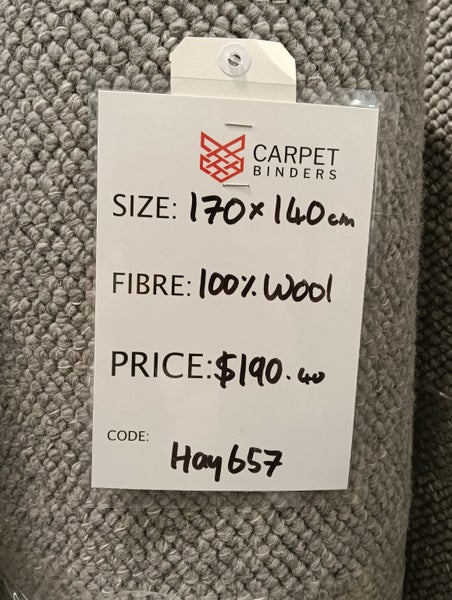 100% NZ Wool carpet piece | 170 x 140cm Carousel 1