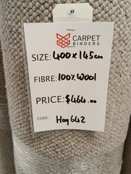 100% NZ Wool carpet piece | 400 x 145cm Carousel 1