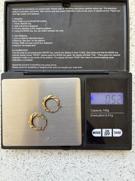 Vintage 9ct gold earrings Carousel 2