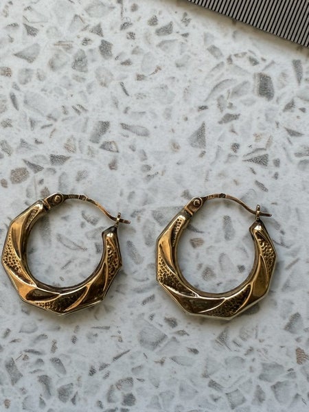 Vintage 9ct gold earrings Carousel 5