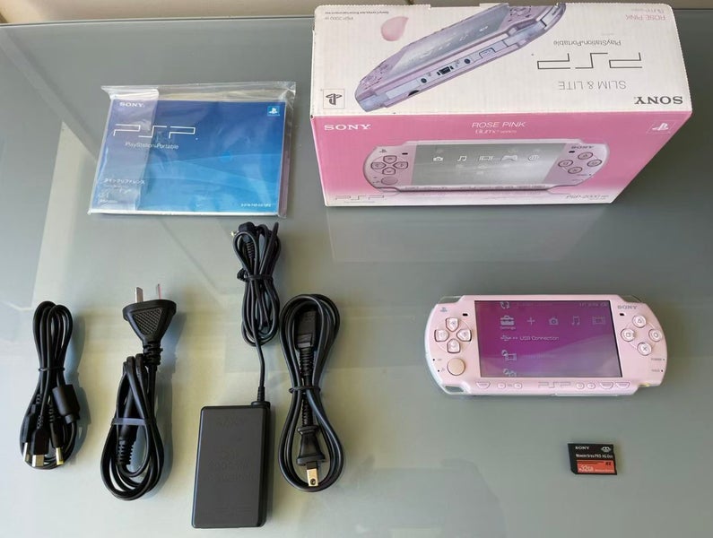 Boxed Playstation PSP2000 Rose Pink in 6.60 PRO-C 32G With Full Original kits Carousel 1