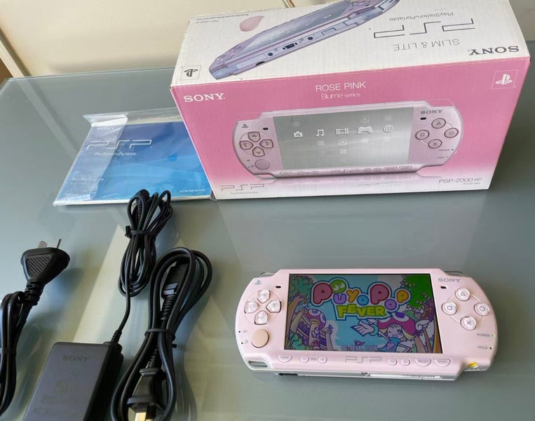 Boxed Playstation PSP2000 Rose Pink in 6.60 PRO-C 32G With Full Original kits Carousel 2