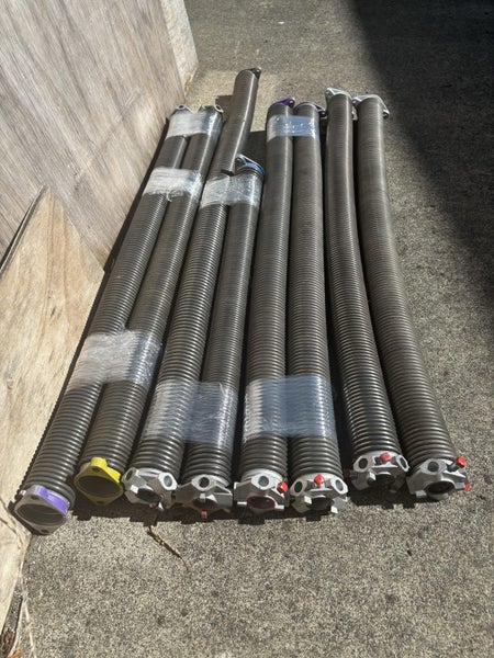 8x Sectional Garage Door Springs – Heavy-Duty – Excellent Condition64672285078275111