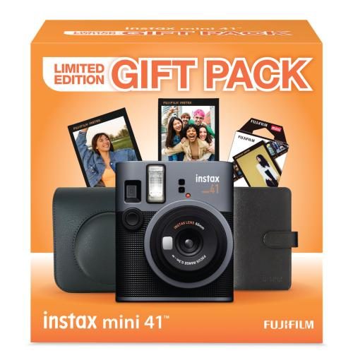 Fujifilm Instax Mini 41 Instant Camera Christmas Gift Pack 2025 - Black The Carousel 1