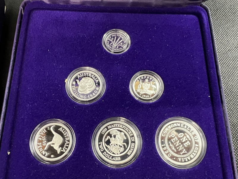 1999 Australia Masterpieces In Silver Coin Set - Lot W844 Carousel 2