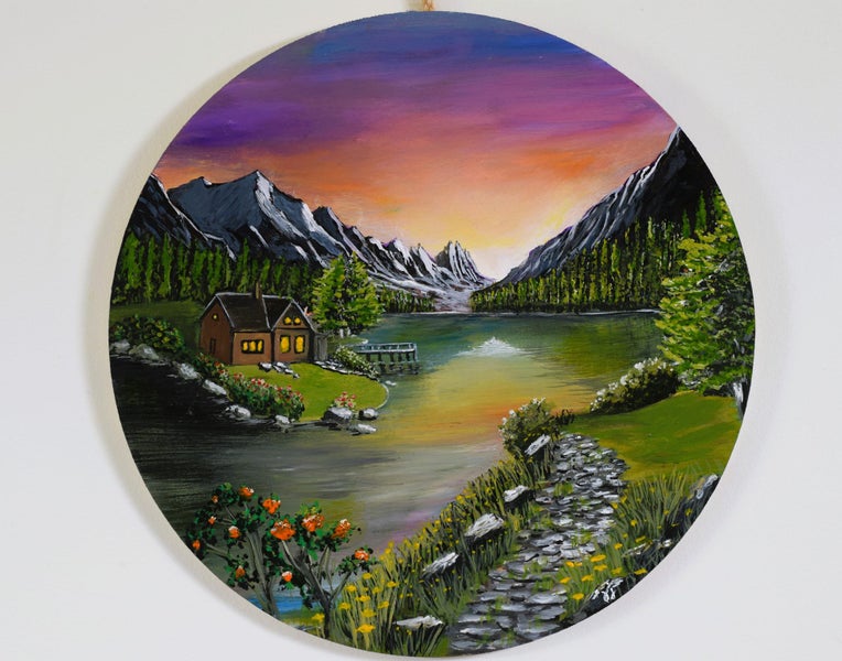 Original acrylic painting Carousel 6