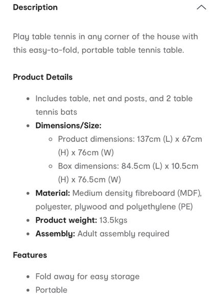 Portable table tennis set, brand new in box64673879567874112
