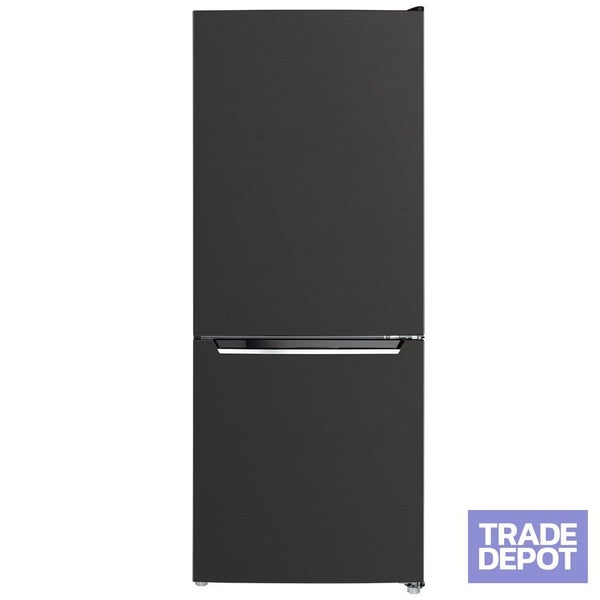 Vogue 595mm BMF Fridge Freezer 304L Black Stainless Steel 3 Star Carousel 1