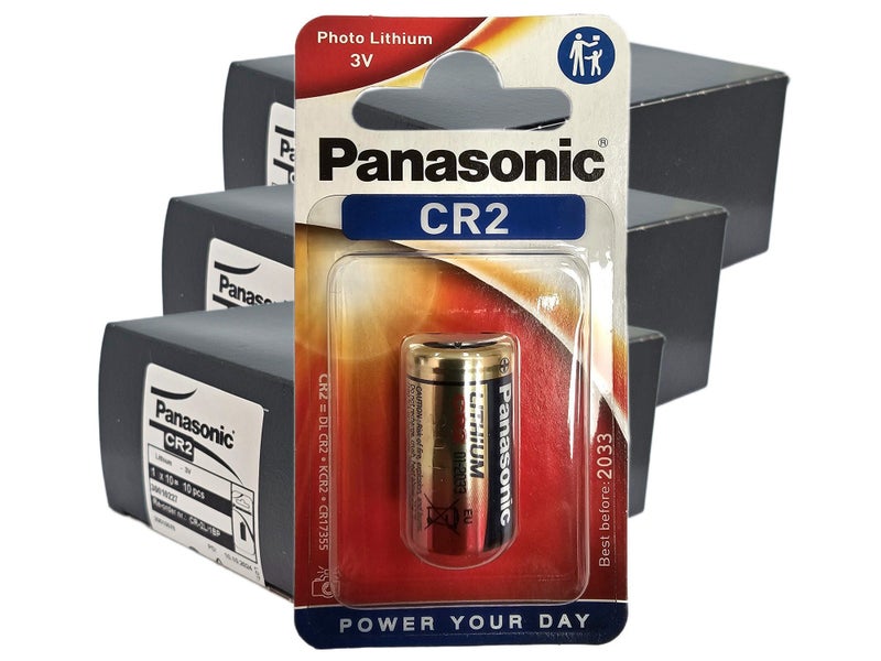 Panasonic CR2 3V Lithium Photo batteries - 30 Pack Carousel 1