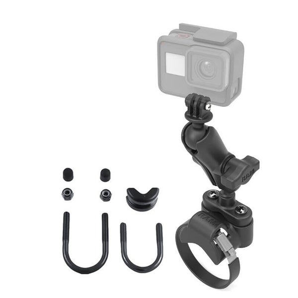 RAM Action Camera / GoPro Mount with U-Bolt Rail Handlebar Base Carousel 1