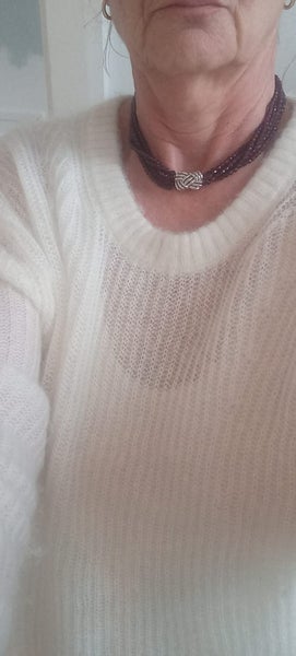 Beautiful garnet necklace multi string64673751971201110