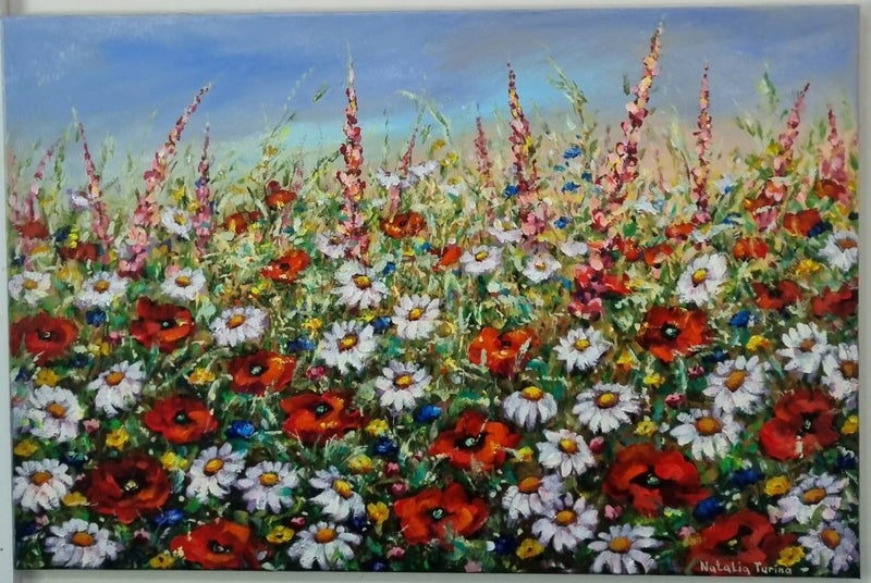 Summer Vibes, acrylic painting Carousel 1