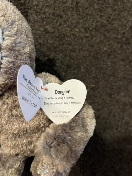 Two Tys - with tags. 1 large baboon (mandrill) and 1 medium size sloth Carousel 2