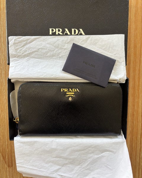 PRADA SAFFIANO ZIP-AROUND LONG WALLET by N1ML50664674928162049110