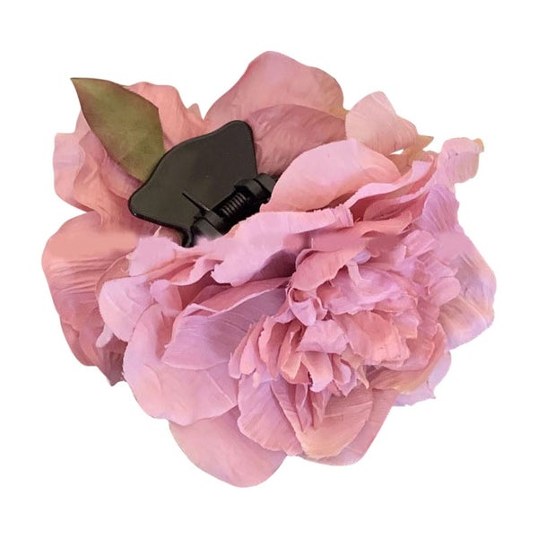Lady Peony Silk Party Wedding Brooch Corsage Hair Head Clip Headdress Flowe Carousel 1