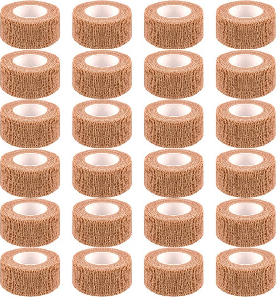 24 Pack Self Adherent Cohesive Wrap Bandages 1 Inches X 5 Yards,First Aid T Carousel 1